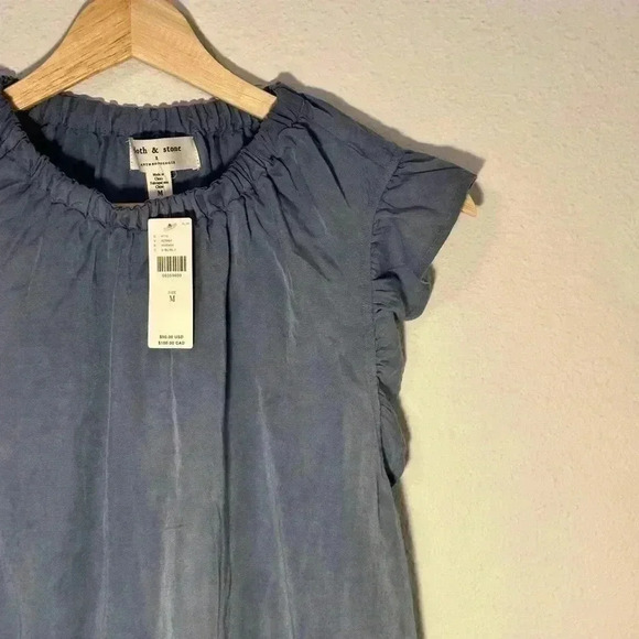NWT Cloth & Stone Sleeveless Ruffled Blouse - Picture 3 of 7